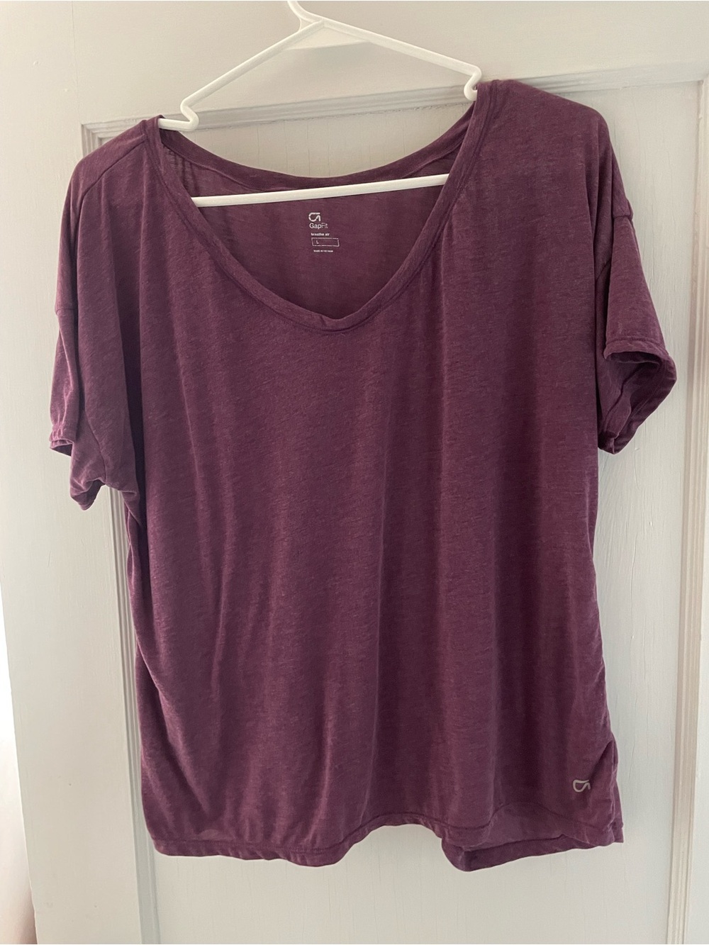 GAP Short Sleeve Tee in Plum